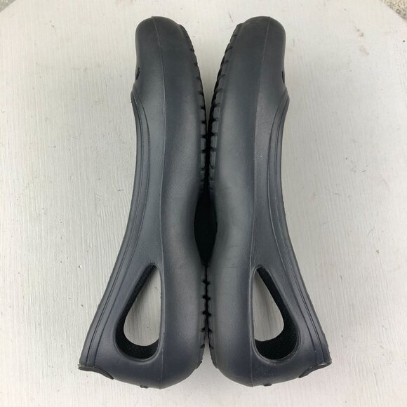 Crocs Women's Size 5 Kadee Black Closed Toe Slip On Rubber Ballet Flats - Picture 8 of 13